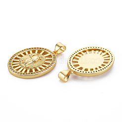 Латунные микро проложить кубического циркония подвески&nbsp;KK-Q252-077-NF