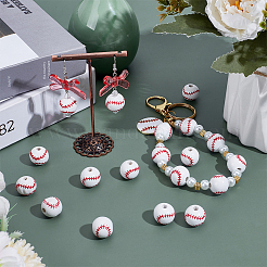 70шт окрашенные европейские бусины из натурального дерева&nbsp;WOOD-SC0002-02