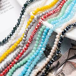 Стеклянные бусины с гальваническим покрытием &nbsp;EGLA-X0007-01E-4mm