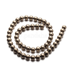 Elettrolitico non magnetici fili di perline di ematite sintetico&nbsp;G-E304-51-6mm