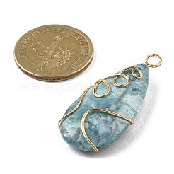 Подвески из медной проволоки из смешанных драгоценных камней&nbsp;PALLOY-JF02208