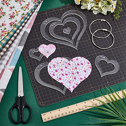 Прозрачный акриловый шаблон для шитья&nbsp;AJEW-NB0007-10C