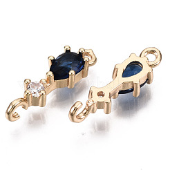 Соединители из латуни с микрочастицами и кубическим цирконием&nbsp;KK-R111-007-A01