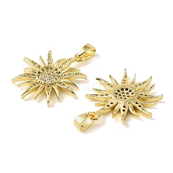 Латунные микропаве прозрачные подвески с фианитом&nbsp;KK-A290-03G