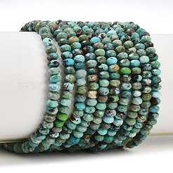 Хубэй природных бирюзовый бисер нитей&nbsp;G-B175-A14-2x4mm