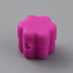 Цветочные силиконовые фокусные бусины&nbsp;SIL-TAC0008-10C