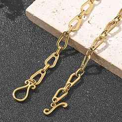 Ожерелья из нержавеющей стали 304 с каплевидными звеньями для женщин&nbsp;NJEW-R012-02G