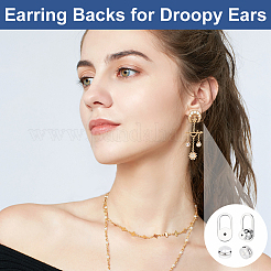 8 шт. Латунные гайки для ушей&nbsp;KK-ME0003-61P