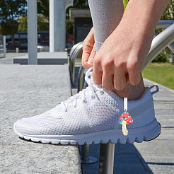 8 шт. 4 стиля акриловые подвески для обуви в виде грибов&nbsp;HJEW-CA00016