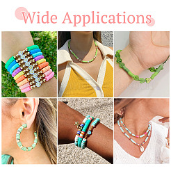 5640шт 6 цвета бусины из полимерной глины ручной работы&nbsp;CLAY-TA0001-58