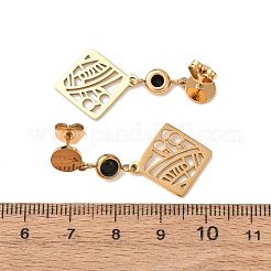 Серьги-гвоздики из нержавеющей стали 304&nbsp;EJEW-F393-10G