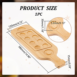 Бамбуковый держатель для бокалов на 8 лоток&nbsp;DIY-WH0430-912A