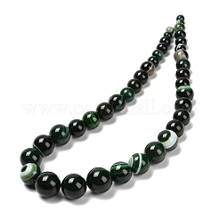 Нити из натуральных полосчатых бусин агата&nbsp;G-P589-A01-01H