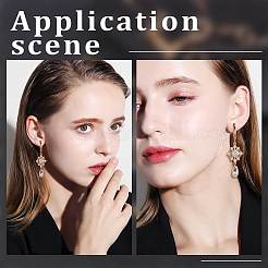 8 шт. латунные подвески-коннекторы из прозрачного кубического циркония&nbsp;ZIRC-BBC0001-37