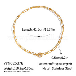 Минималистичные цепочки-скрепки из нержавеющей стали 304 толщиной 5 мм для женщин&nbsp;DI6233-1