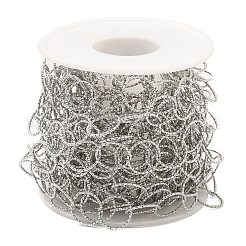 Не тускнеющие цепочки из нержавеющей стали марки 304 с кольцами Rolo&nbsp;STAS-D084-34P