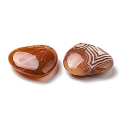 Натуральный красный полосатый агат/полосатые агатовые пальмовые камни&nbsp;G-B043-02