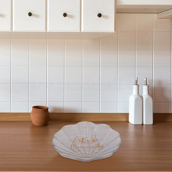 Platos de joyería de vidrio con forma de concha&nbsp;DJEW-WH0058-09