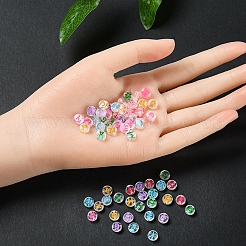 1200шт 24 стильные прозрачные акриловые эмалевые бусины&nbsp;MACR-YW0001-66