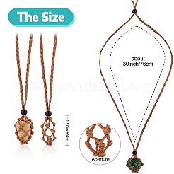 Плетеные шнуры из вощеной хлопчатобумажной нити макраме мешочек изготовление ожерелья&nbsp;AJEW-SW00018