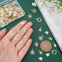 120 шт. 6 стильных рождественских подвески из нержавеющей стали 201&nbsp;STAS-UN0028-08