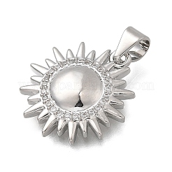 Латунные микро проложить кубического циркония подвески&nbsp;KK-D431-004P