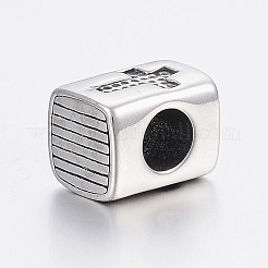 Европейские бусины из нержавеющей стали 304&nbsp;LS-STAS-H440-159AS