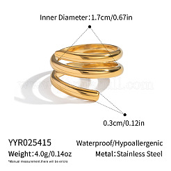 Bagues en acier inoxydable 304 pour femmes&nbsp;HF0933