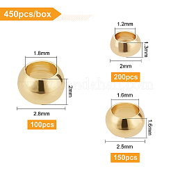 Perline a crimpare in ottone stile 450 pz 3&nbsp;KK-BC0007-52
