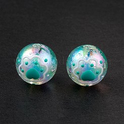 УФ-покрытие Радужные радужные акриловые эмалевые бусины&nbsp;OACR-I003-12A