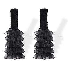 Рукава из полиэстера с оборками и многослойной пэчворк-стеганой отделкой&nbsp;AJEW-WH20042-75A