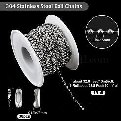 Набор для самостоятельного изготовления браслета с цепочкой из шариков&nbsp;DIY-BBC0001-70