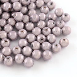 Spray Painted Acrylic Beads, Miracle Beads, Round, Bead in Bead, Lilac, 18mm, Hole: 1.5~2mm, about 174pcs/500g