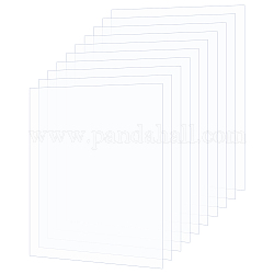 Acrylique transparent pour cadre photo, rectangle, clair, 30.4x25.2x0.07 cm, 10 pièces / kit
