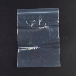 プラスチックジップロックバッグ  再封可能な包装袋  トップシール  セルフシールバッグ  長方形  ホワイト  20x14cm  片側の厚さ：3.9ミル（0.1mm）  100個/袋
