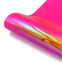 Wasserdichte, permanente, holografische, selbstklebende Opal-Vinylrolle für Bastelschneider, Büro & Zuhause & Auto & Party DIY Dekorationshandwerk, Rechteck, tief rosa, 30x100x0.028 cm