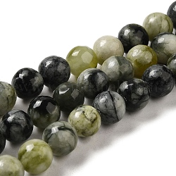 Xiuyu naturelle perles de jade brins, ronde, 8mm, Trou: 1.3mm, Environ 47 pcs/chapelet, 14.96'' (38 cm)