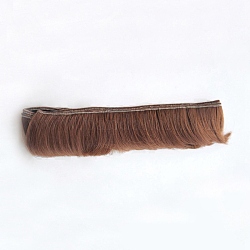 Fibre haute température frange courte coiffure poupée perruque cheveux, pour bricolage fille bjd créations accessoires, Sienna, 1.97 pouce (5 cm)