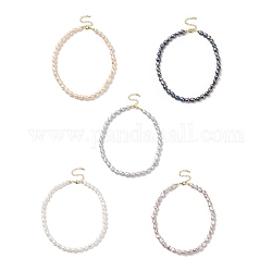 Colliers de perles naturelles pour femmes, couleur mixte, 15.28 pouce (38.8 cm)