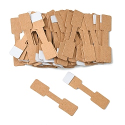 Pliegue de papel sobre etiquetas de precios adhesivas en blanco, Rectángulo, Perú, 6x1.3x0.02 cm