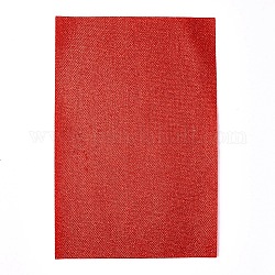 Hojas de tela de imitación de cuero del día de la independencia, con lentejuelas brillantes, Para hacer aretes de cuero y manualidades., rojo, 30x20x0.1 cm
