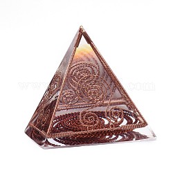 Orgonit ,Orgonit Pyramide, harz home display dekorationen, mit Messing Zubehör innen, Transparent, 59~60x59~60x59~60 mm