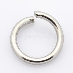 304 Stainless Steel Open Jump Rings, Stainless Steel Color, 5x0.7mm, 21 Gauge, Inner Diameter: 3.6mm