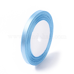 Ruban de satin pour la décoration de partie bricolage hairbow, lt. bleu, 25yards / roll (22.86m / roll)