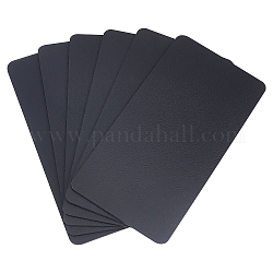 Fond en plastique rectangle pandahall elite 6pcs, pour sac à tricoter, accessoires de bricolage fait main, noir, 250x130x1.5mm, 6 pcs / couleur