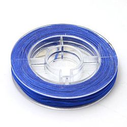 Nylonschnur faden für Schmuck machen, Blau, 0.8 mm, ca. 7~9 m / Rolle