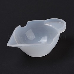 Tasses à mélanger en silicone, blanc, 63x21x43mm, diamètre intérieur: 58x40 mm