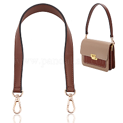 Ремни для сумок из искусственной кожи, с алюминиевым поворотным классом, кокосового коричневый, 50.4x1.55 см