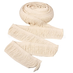 Cinta de recorte de flecos de algodón de 10 yarda, piso, lino, 2-3/8 pulgada (60 mm), alrededor de 10 yarda (9.14 m) / bolsa