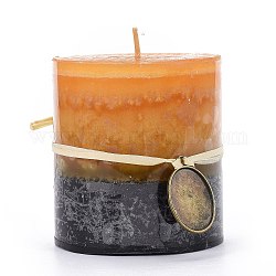 Säulenförmige Aromatherapie rauchfreie Kerzen, mit Box, für die Hochzeit, Party, Votive, Ölbrenner und Heimtextilien, Sandy Brown, 7x7.65 cm